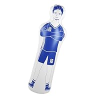 Fußball Dummy, 160cm Aufblasbarer Fussball Dummies Fußballtrainer Dummy Torhüter, Torwart Training Equipment, für Fußballübungen und Dribbling Wall Passing Drills Boxtraining