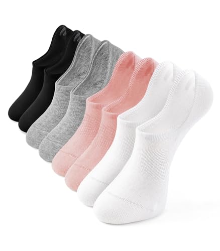 Image of Breslatte No Show Socks Womens Men Non-slip Soft Cotton Invisible Socks for Women Daily Sport