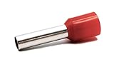 Hilpress Aderendhülsen 10,0 L isoliert lang 10mm² x 18mm rot 100 Stück