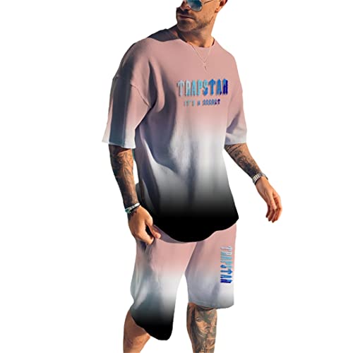 T-shirt de sport col rond et short de plage ensemble imprimé 3D