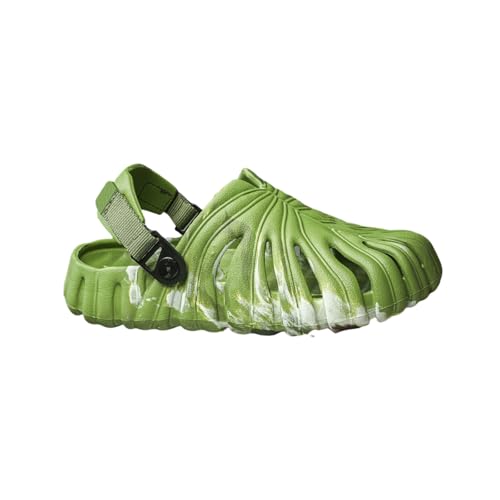 Monstera Slippers,Leaf Thick Sole Pillow Quick Drying Breathable Beach Open Toe Slippers Indoor And Outdoor Slides