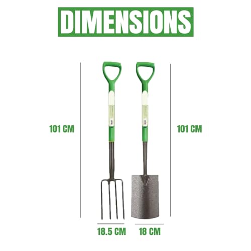BONAFIDE Stainless Steel Garden Spade And Fork Set, 2 Pieces - Image 5