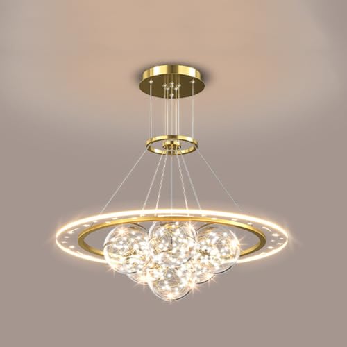 Lustre suspension globe en verre pour illuminer votre salle à manger