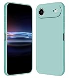 RankOne Custodia per Smartphone, Compatible with iPhone Air/iPhone 17 Air (6.5" Inches) Cover Morbida in Silicone TPU - Ciano chiaro