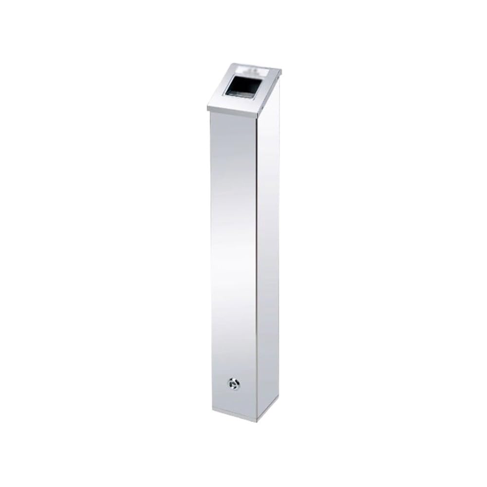 Stand ashtray Wall-mounted Stainless Steel Lockable Ash Pillar, Outdoor Smoking Area Cigarette Cylinder Pillar