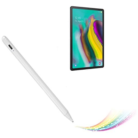 Active Stylus for Samsung Galaxy Tab S9/S9+ Pencil,Electronic Capacitive Type-C Rechargeable Pencil Compatible with Samsung Galaxy Tab S9/S9+ Stylus Pens,Good on Sketching and Note-Taking Pen,White Cover