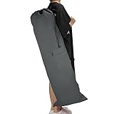 PATIKIL 47 Inch Camp Chair Replacement Bag, Foldable Camping Chair Bag 900D Oxford Large Mouth Carry Bag with Adjustable Shoulder Strap & Side Pocket for Outdoor Camping, Gray - Image 1