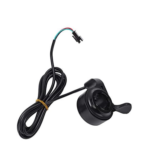 Controle de velocidade do acelerador de polegar, controlador de acelerador de patinete elétrico resistente de plástico para bicicleta elétrica