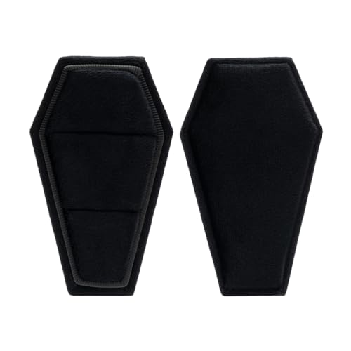 Velvet Ring Box for Engagement Proposal Jewelry Display with Detachable Lids