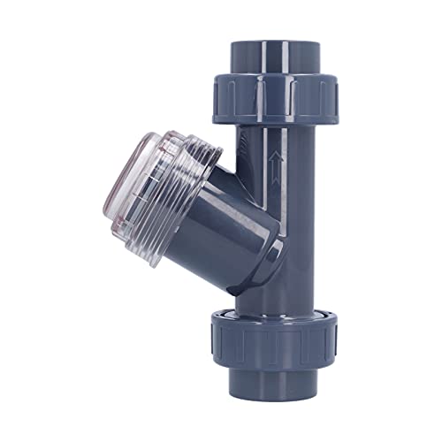 Filtro en Y de PVC de 40 mm con diseño robusto para fluidos e industria