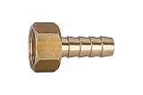 Riegler 111246-239.10 Douille à visser G 1/8, IG cylindrique, clé LW 6 mm, SW 12, MS, 1 pièce