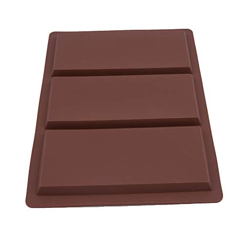 Silicone Moulds 3-Cell Bubble Effect Chocolate Bar Sweet Moulds Candy Moulds Baking Silicon Bakeware Mold Shape Pattern Soap Wax Flexible Baking Mould