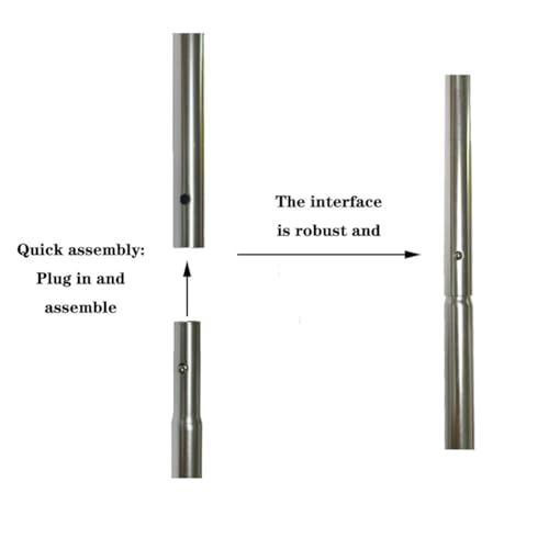 IMCCZONY Set mit Leiterzugsystem für Dachbodentreppe, enthält 1 Verlängerungsstange für Dachböden bis zu 100 cm und 1 Aufbewahrungshaken