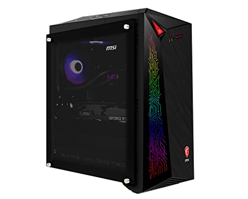 MSI MEG Infinite X 10TE Gaming PC - i9-10900KF, Nvidia GeForce RTX 3080 10GB, 2TB PCIe Gen 4.0 x4 NVMe, 32GB RAM, Liquid Cooled, 3TB HDD, WIFI 6 & BT 5.1 Windows 11 Pro (Renewed)