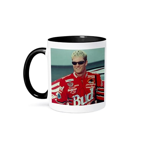 3dRose Dale Earnhardt JR 15oz Two-Tone Black Mug