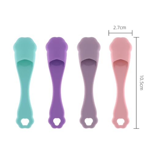 Image of Silicone Dog Toothbrushes, Set of 4,Dog Toothbrush Finger Toothbrush,Dog Chin Cleaning Tool,Easy to Clean Teeth, Suitable for Dogs, Cats and Pets to use