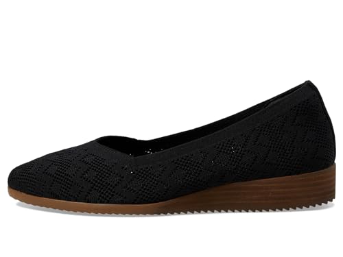 Skechers Skechers Women's Cleo Sawdust - with Grace,BLK,6.5M