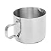 Tazza per latte dritta in acciaio inossidabile, tazza per schiuma facile da pulire Tazza per caffè e latte Tazza per latte condensato Tazza per miele 1 oz