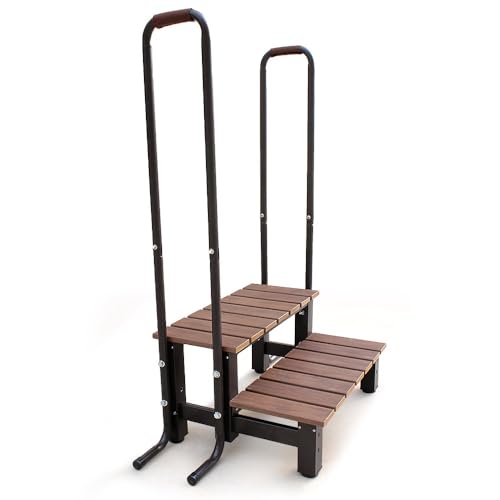 �����Ɏ肷�肪�t�������ݑ�A�͂����A�X�`�[���肷��A���ցA2�i�A���ցA����җp�A����~�߃}�b�g�t���A�y�ʁA���~�⏕�A�]�|�h�~�A��l/�q��/����Ҍ����A�H�Ɨp�A�ƒ�p�A�q�ɗp�i�u���b�N�j (�u���b�N,63.8*26.5*118cm) [���s�A���i]