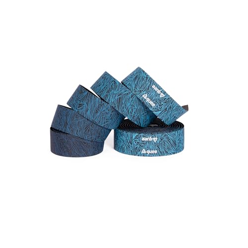 GUEE Attitude Fade Road Bike Handlebar Tape with Shock-Absorbing EVA Foam & Eco-Friendly TPU, Anti-Slip Cycling Bar Tape for Enhanced Grip and a Comfortable Ride (2 Rolls) (Fading Blue)