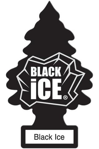 LittIe Trees Car Freshener, Black Ice Scent, 10-Pack