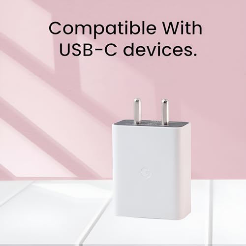 Image of 30W Fast Rapidly Charger Adapter Compatible With Google Pixel 9 Pro XL /Fold /9 Pro /9 /9A,Pixel 8 Pro /8 /8A,Pixel 7 Pro /7 /7A,Pixel 6 Pro /6 /6A,Chromebook /Buds /Tablet,Mobile Charge Adaptor 30 W,White