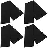 2 Paia Copribraccio con Dita Scoperte in Nylon Nero, Elasticizzato