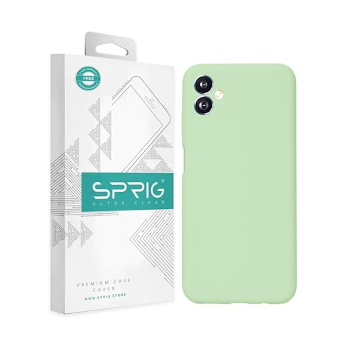 Image of SPRIG Compatible with Samsung Galaxy F14 5G Phone Liquid Silicone Cover Premium Back Cover Drop Tested Shock Proof Mobile Case for Men, Women, Boys and Girls with Camera Protection (Mint Green)