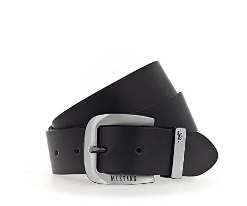 Ceinture W90 Black MUSTANG en cuir solide contre la déformation