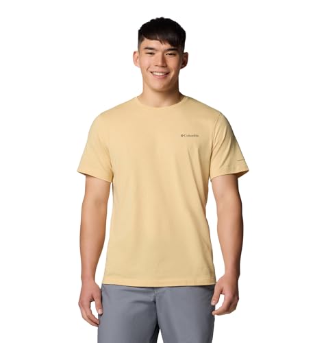 Columbia Mens Thistletown Hills Short Sleeve T-Shirt, Sand Dune Heather, X-Large