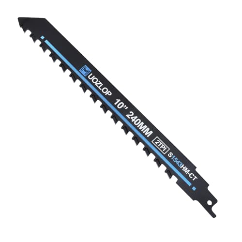MUOZLOP 10 inch Masonry Reciprocating Saw Blades,2TPI Carbide Blade Strong
