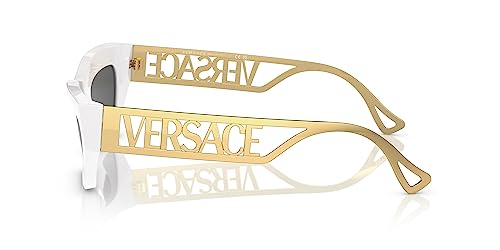 Versace VE 4432U 401/87 White Plastic Fashion Sunglasses Grey Lens2