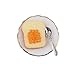 Accessoires pour maison de poupée, mini assiette à toast, décoration de haute simulation, assiette à l'échelle 1/12, accessoires pour cuisine, salle à manger miniature, décoration d'intérieur - A