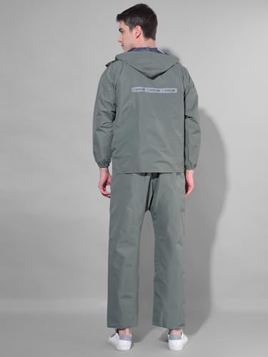 Image of Dollar Rainguard Men's PVC Full Sleeve Solid Reversible Sporty Raincoat Set With Adjustable Hood and Pocket