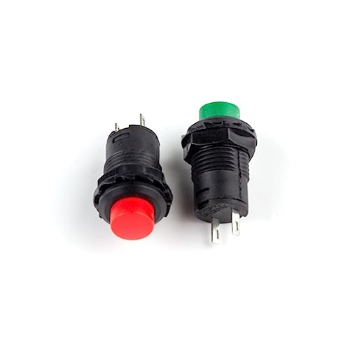 Bouton-poussoir 12mm autobloquant 3A pour contrôle de circuits variés - 6