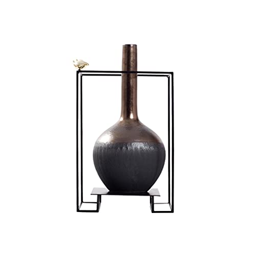 Vazen Vaas creatieve metalen keramiek vazen ​​woondecoratie bloem fles woonkamer keuken kantoor bruiloft decoratie prachtig versierd