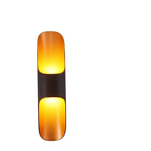 VXKAJESAE Wall sconces Creative Led Gold Minimalist Style Double Head Waterproof ，Post-Modern Wall Decoration Lighting Tools for Indoor and Outdoor Use Exterior Light Fixture