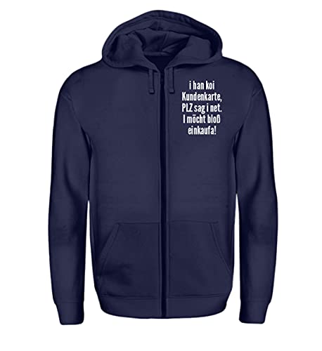 Sweat à capuche zippé Schwabe bleu marine XXXL ample et chaud