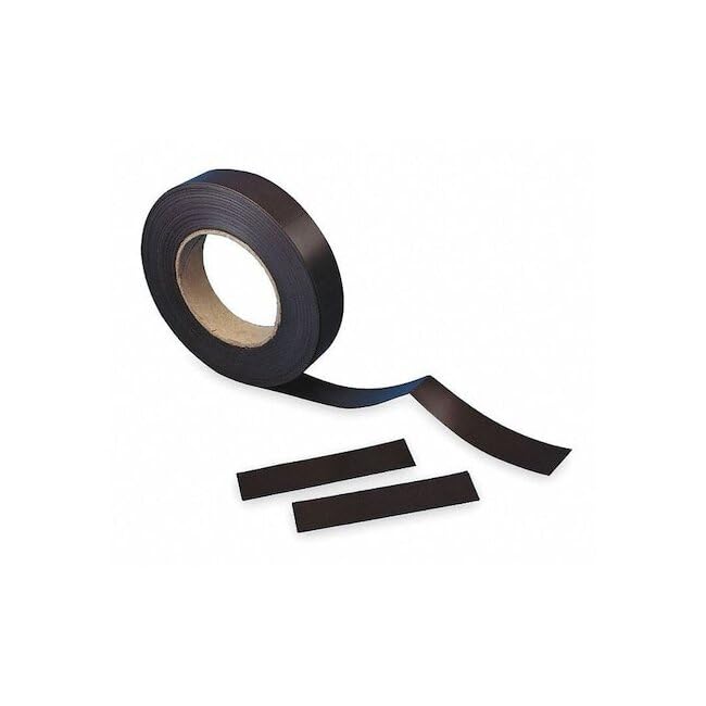 Rouleau d'étiquettes magnétiques noir prédécoupé pour un repérage agile