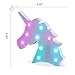 Pooqla Color Changeable Unicorn Marquee Signs Unicorn Party Supplies, Fantasy Themed Wall Decor Desk Table Lamp Gift for Girls Bedroom Birthday (Unicorn Head - Colorful)