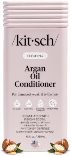 Kitsch Argan Oil Conditioner for Hair Growth – Made in USA, 12 oz | Conditioner for Women & Men for Shine, Smoothness & Damage Recovery – Repairing Argan Oil for Hair – Color-Safe Hair Care - image 1