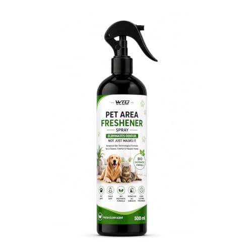 Image of WTC Pet Area Freshener Spray 500ml | Dog & Cat Urine Odor Remover | No Pee No Poop Smell Eliminator | Pet & Child Safe Bio Enzymatic Cleaner | Works on Floor, Sofa, Carpet, Home