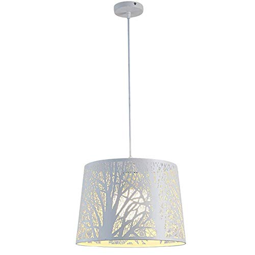 Éclairage suspension minimaliste blanc pour illuminer un salon sombre