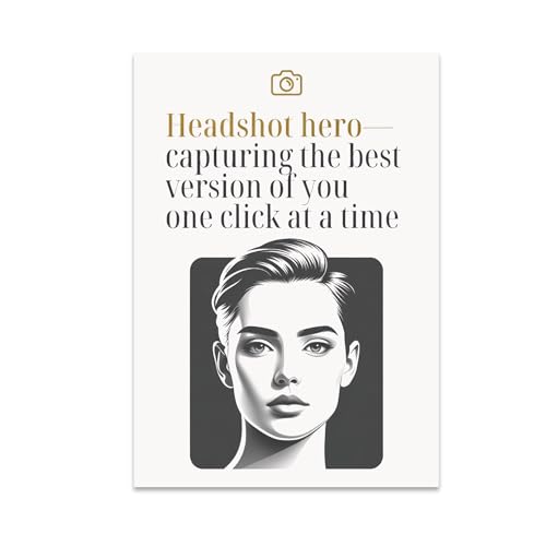 Professional Photography Decor Poster Print - Headshot Hero Capturing Your