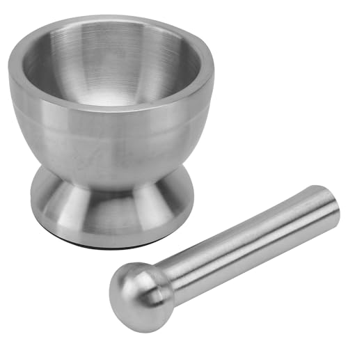 Machacador de ajo ergonómico de acero inoxidable con martillo de cocina