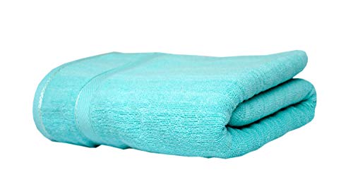Image of Space Fly Cotton Towels for Bath | 600 GSM Bath Towel | Luxury Towel for Bath | Body Towel for Men | Towel for Bath Women | Mens Towels for Bath Full Size | Gym Towel for Workout (Sea Green)