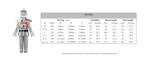 Relibeauty Robot Costume For Kids Toddler Boys Costume Toddler,6-7/130 #TOP3