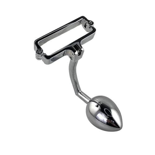 Plug anal boule en métal et verrouillage du pénis pour vos soirées BDSM