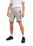 Ellesse Bossini - Pantalones Cortos de Forro Polar para Hombre, Color Negro