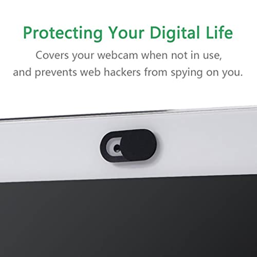 Image of Homyl 3 Pieces Ultra-Thin Web Camera Privacy Cover, Webcam Cover Slider for MacBook Pro,Laptop, Mac, PC, Tablet,Cell Phone T1 Black Color